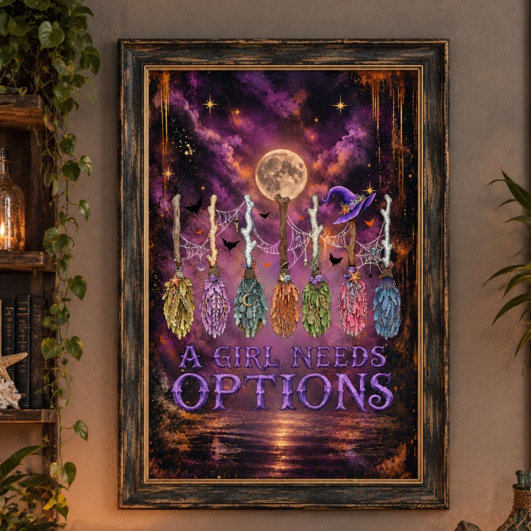 A Girl Needs Options Wall Art