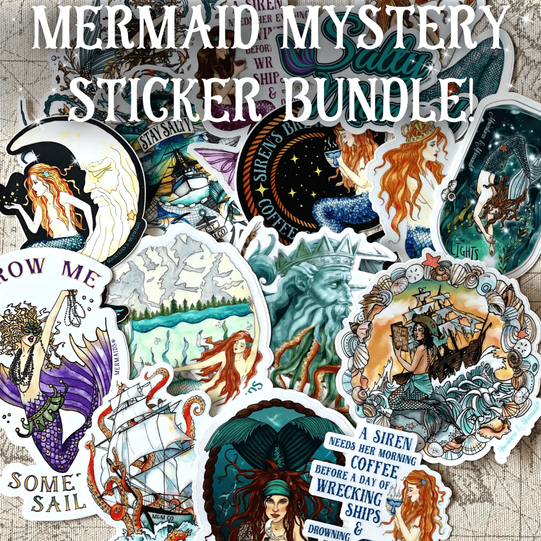 Mermaid Mystery 3 Sticker Bundle - Mountains & Mermaids
