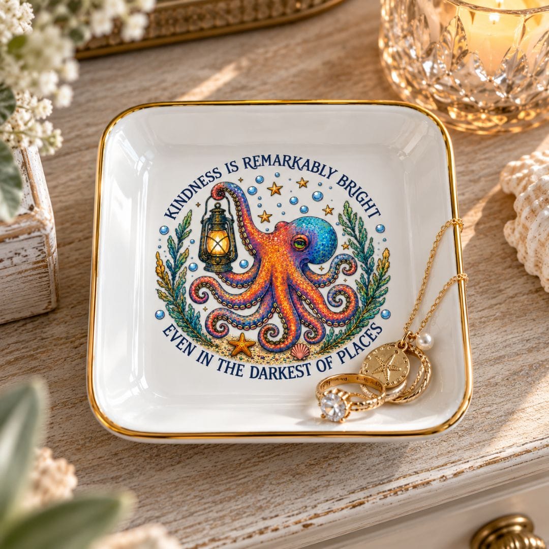 AnywherePOD Remarkably Kind Octopus Jewelry Dish apod-14038371