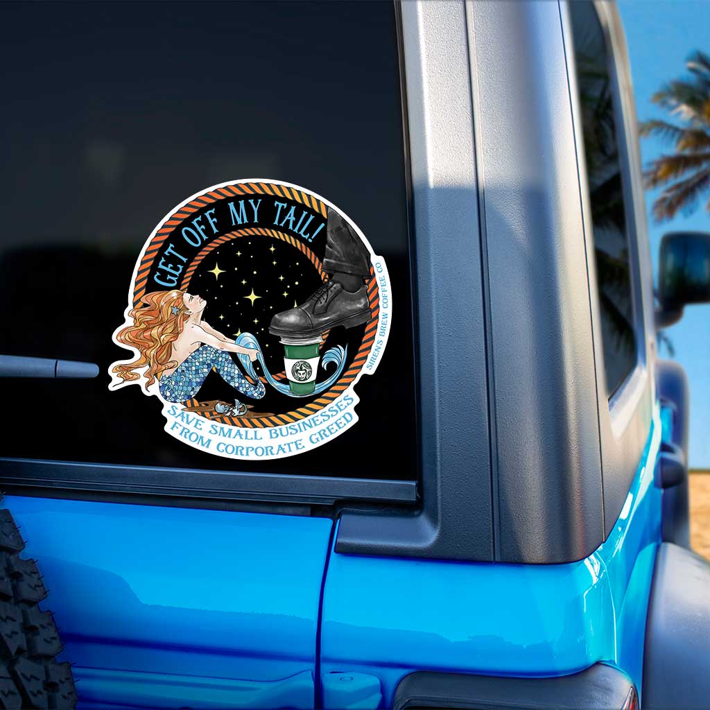 Get Off My Tail Adventure Decal - Mountains & Mermaids