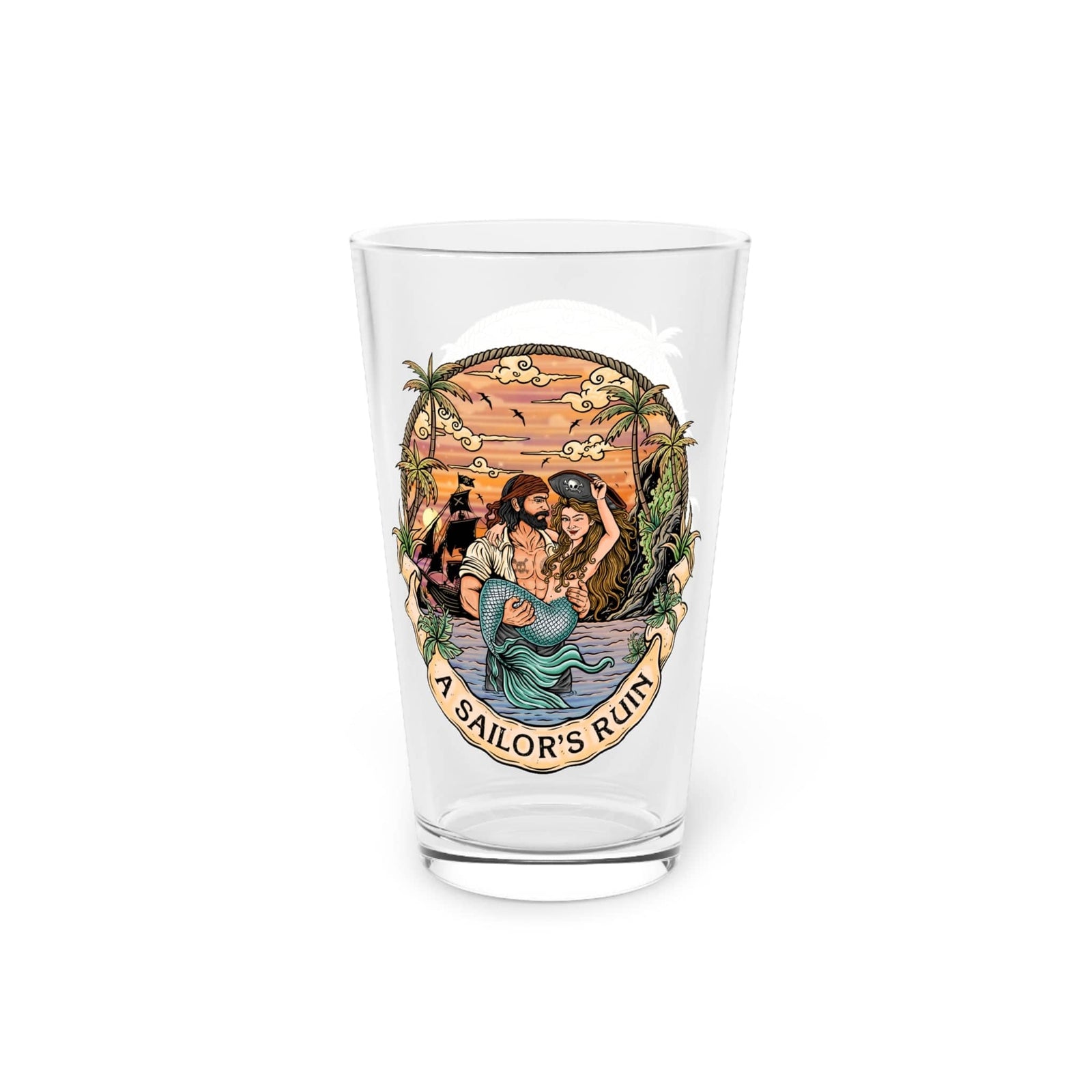 Mountains & Mermaids A Sailor's Ruin 16oz Pint Glass 16oz 30308001175020247855