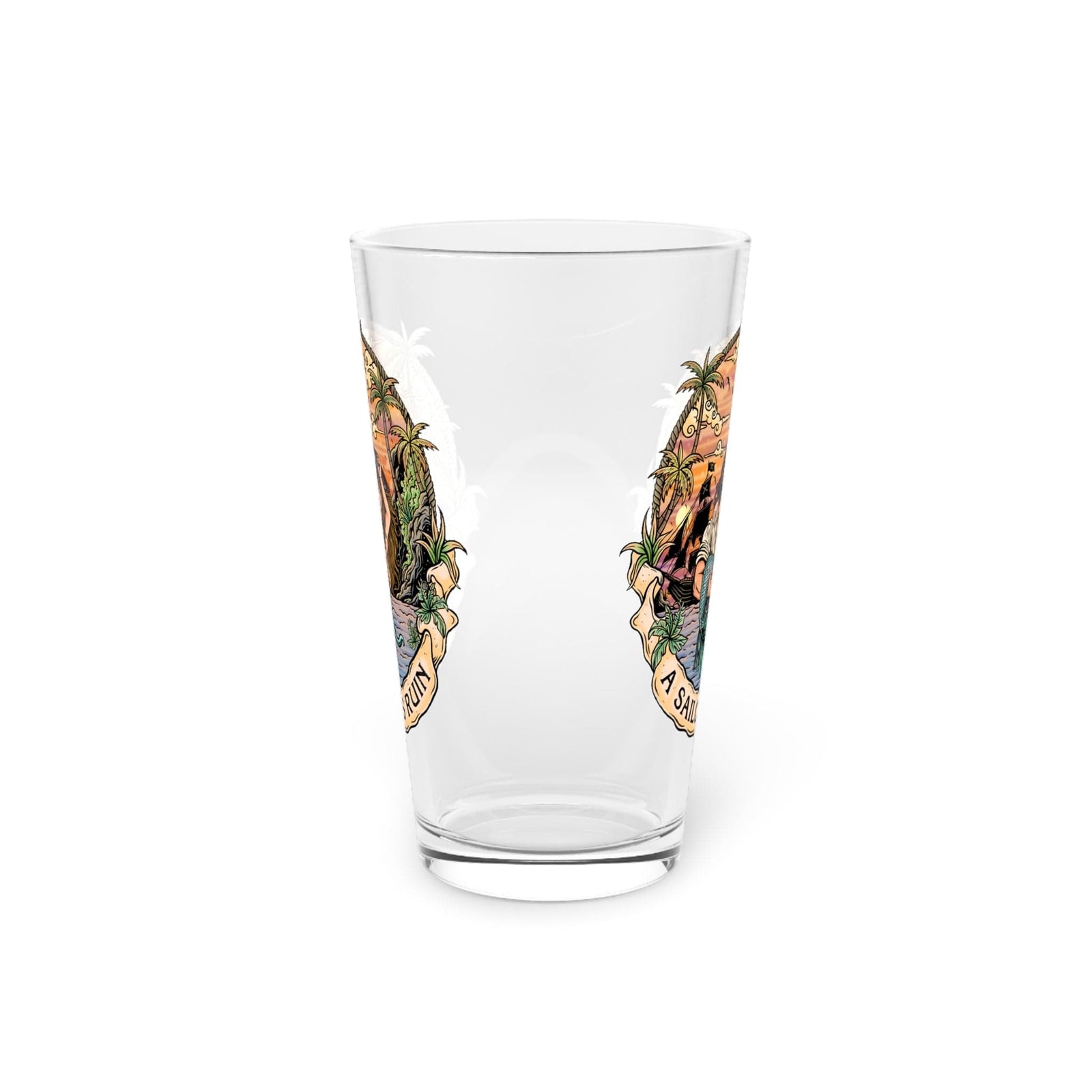 Mountains & Mermaids A Sailor's Ruin 16oz Pint Glass 16oz 30308001175020247855