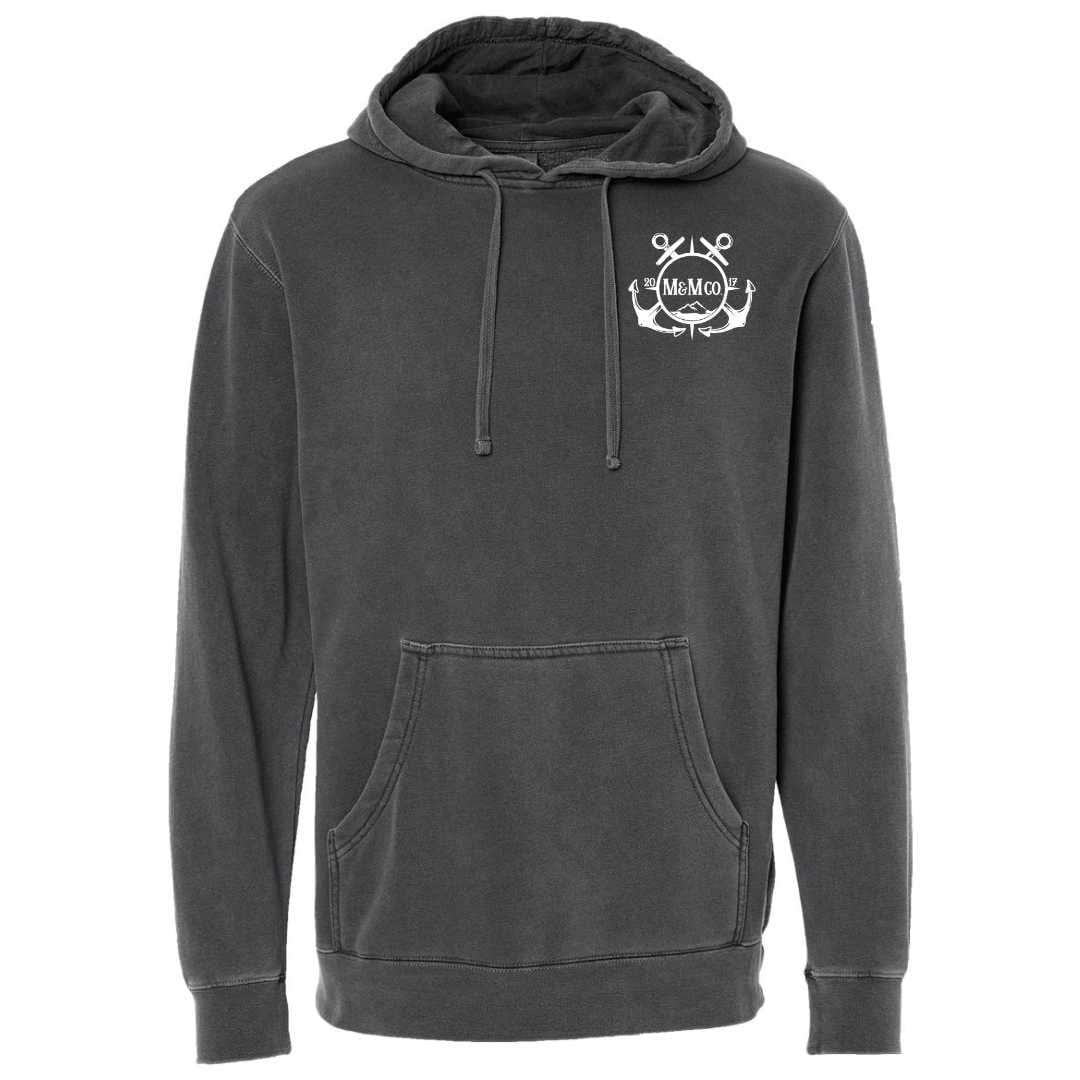 Mountains & Mermaids Black Harbor Pullover Hoodie (Carbon Black)