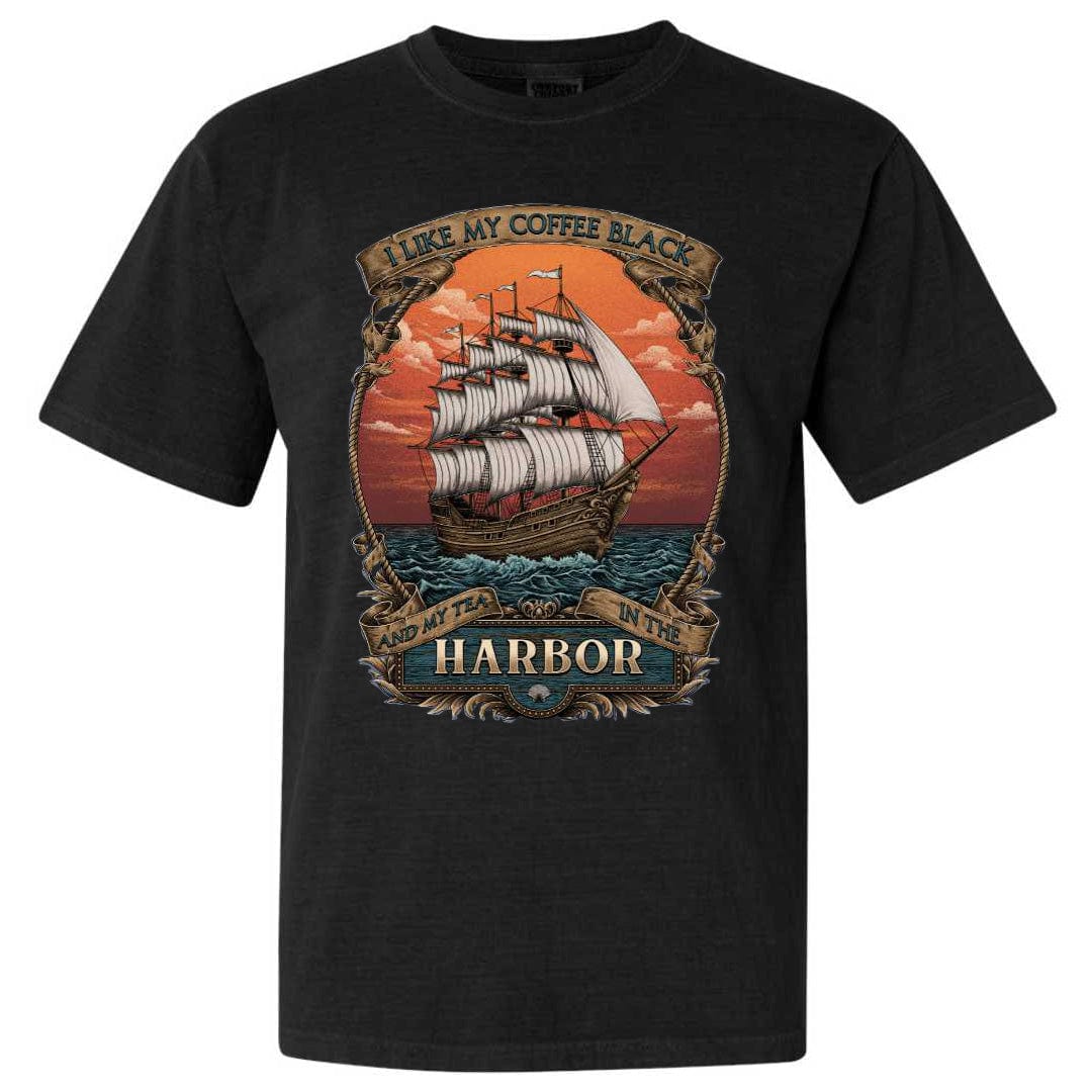 Mountains & Mermaids Black Harbor T-Shirt (Black) Small MM2650
