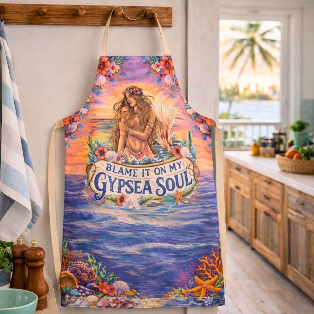Mountains & Mermaids Blame It On My Gypsea Soul Apron One size / Beige 78594684738183704519