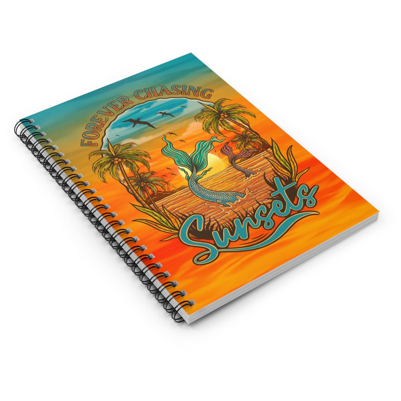 Mountains & Mermaids Chasing Sunsets Notebook One Size 23652728530999722971