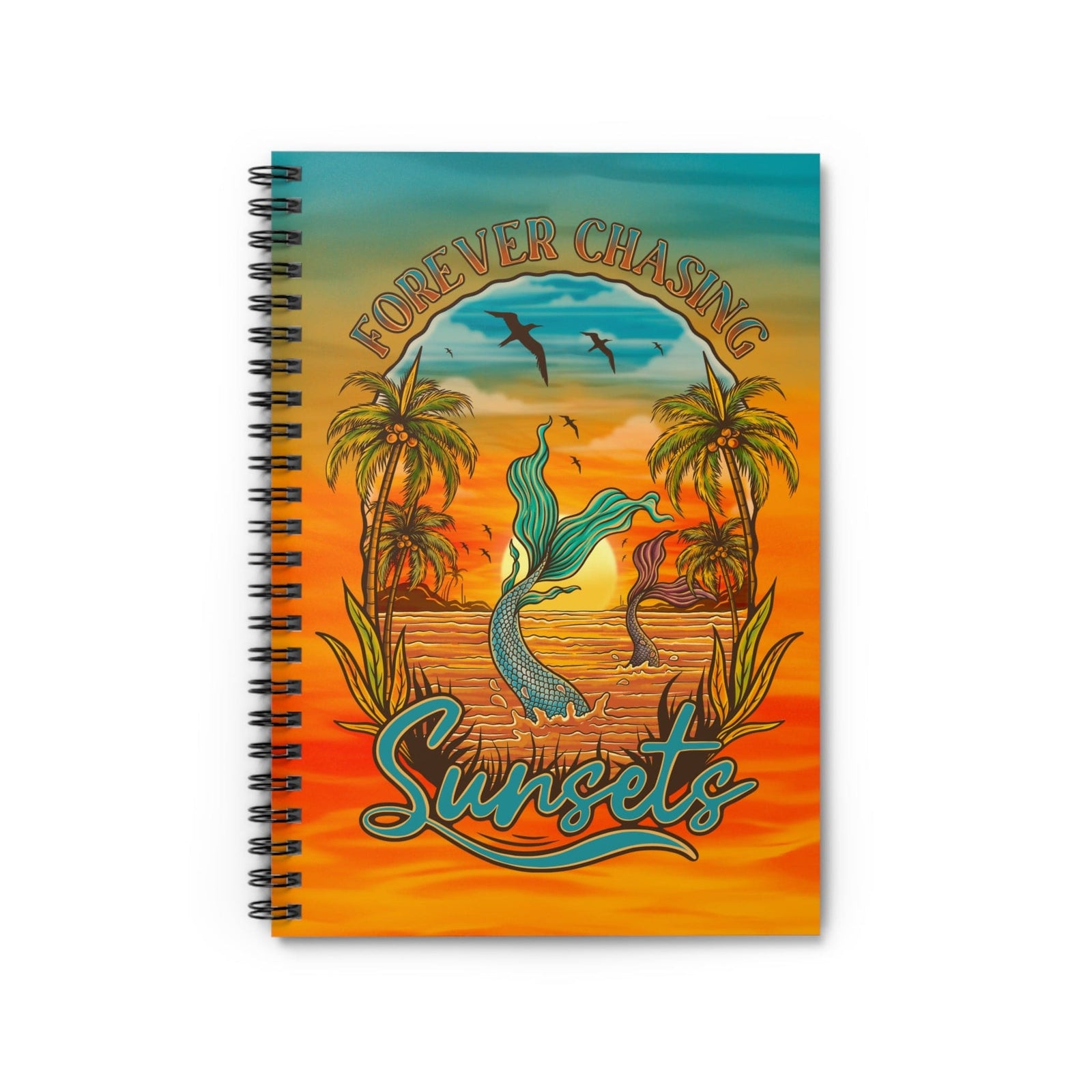Mountains & Mermaids Chasing Sunsets Notebook One Size 23652728530999722971