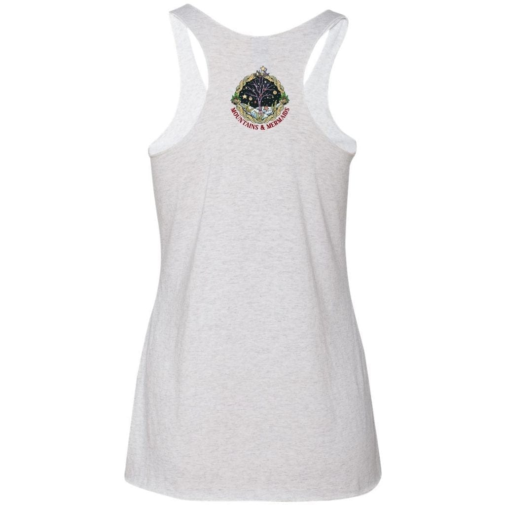 Mountains & Mermaids Christmas Mermaid Racerback Tank