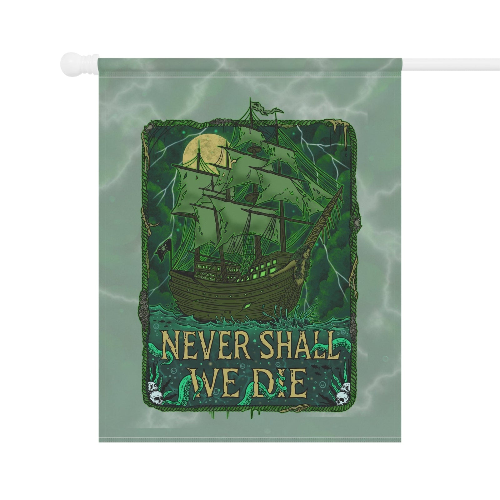 Mountains & Mermaids Flying Dutchman Flag 24.5'' × 32'' 22688977277709692743