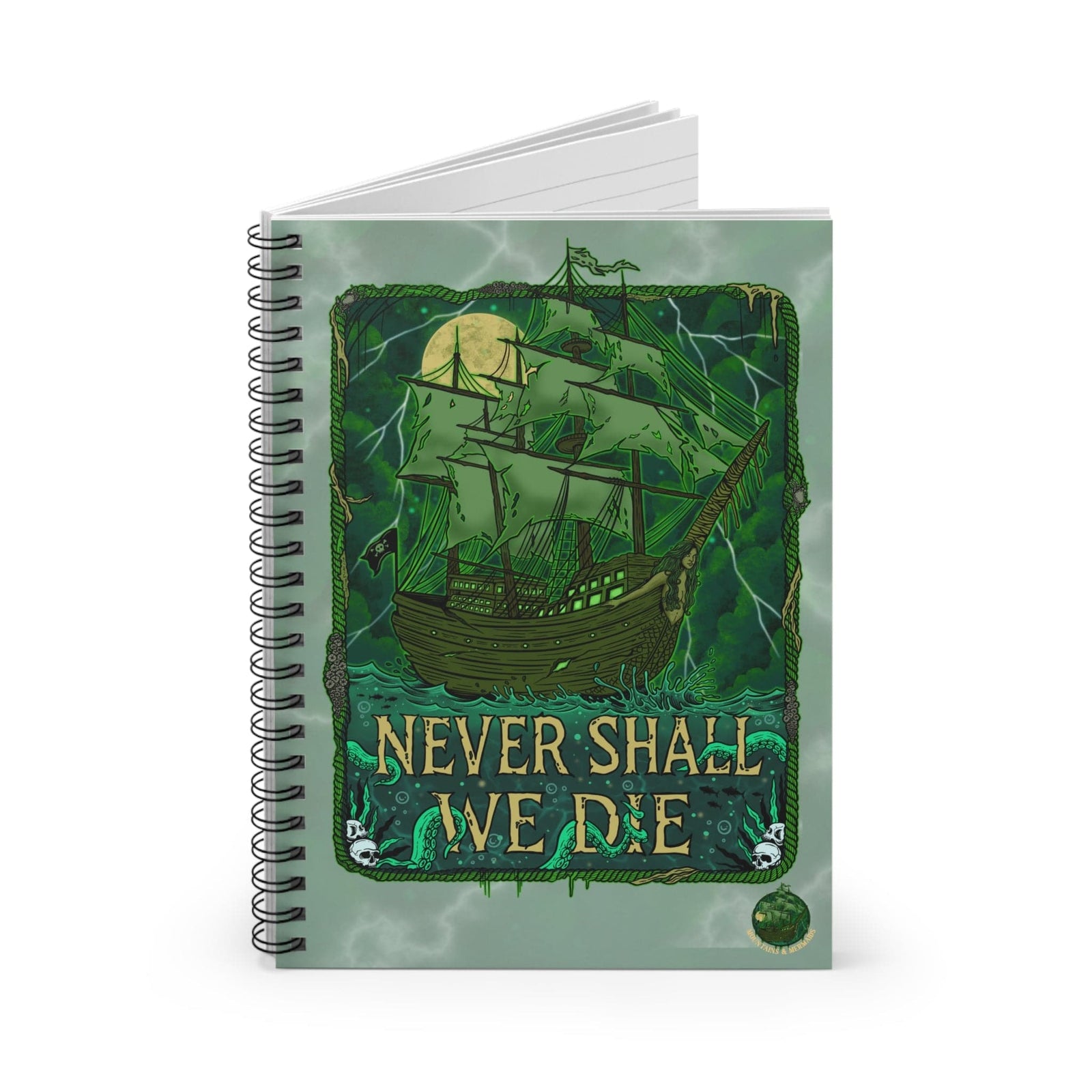 Mountains & Mermaids Flying Dutchman Notebook One Size 31893755845598562782