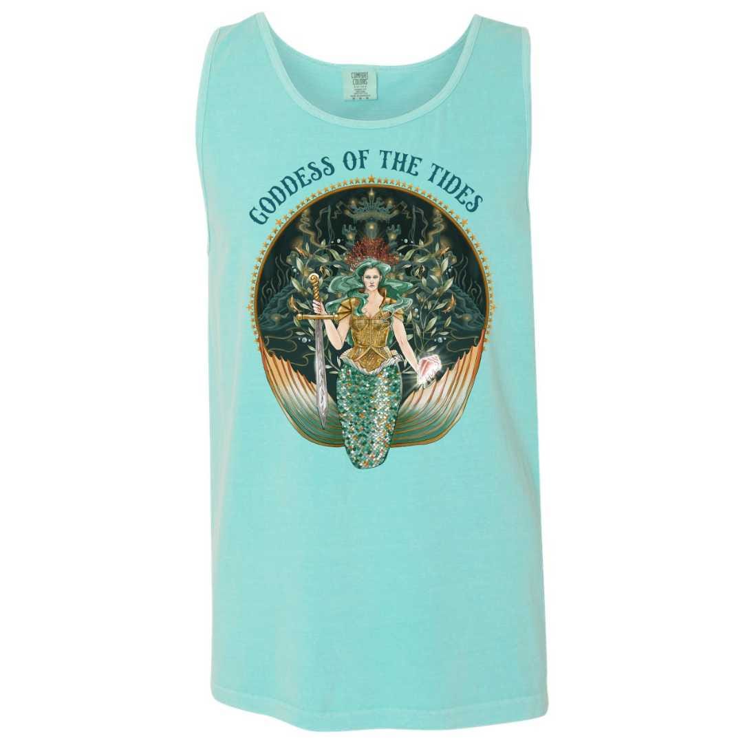 Mountains & Mermaids Goddess Of The Tides Boyfriend Tank Small MM4066