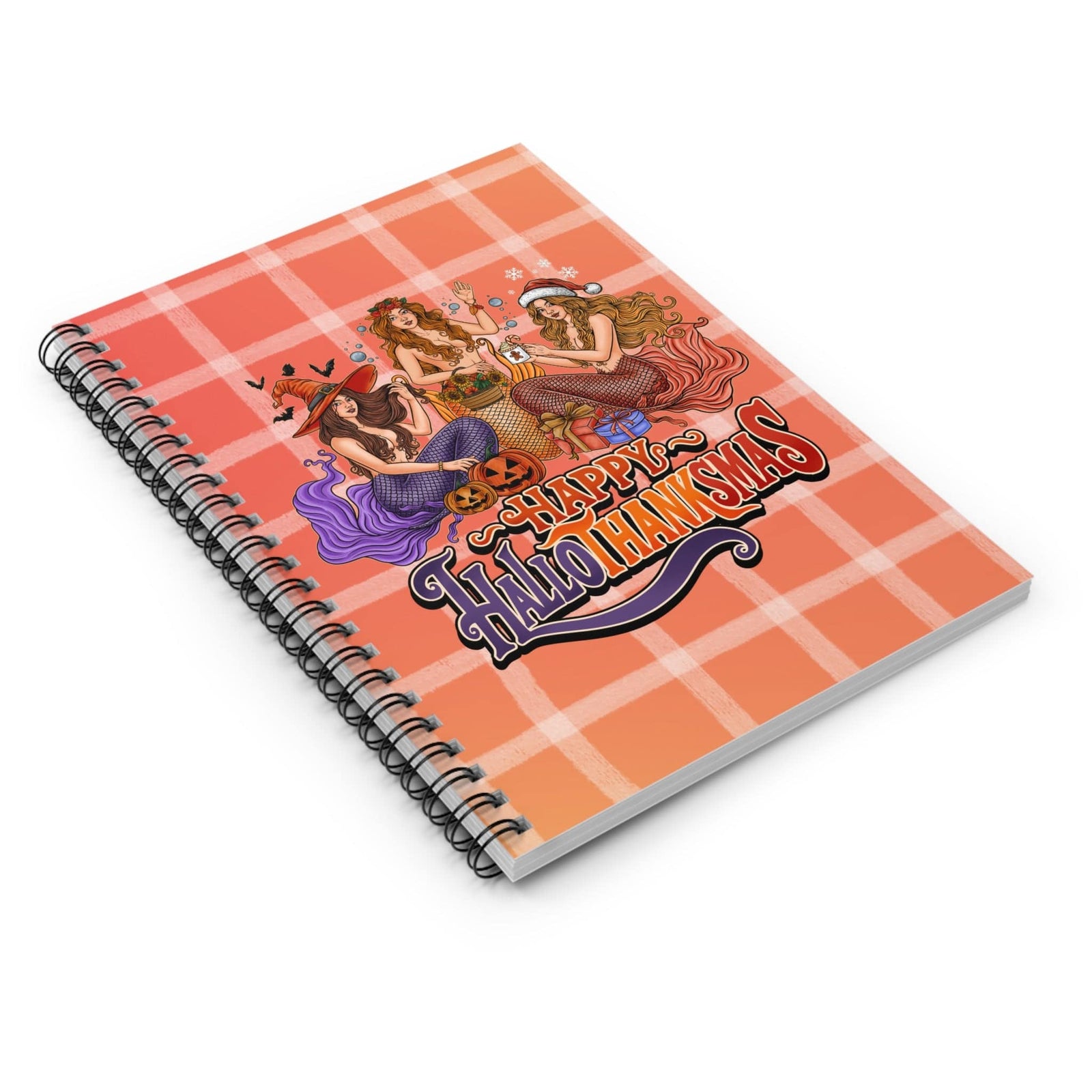 Mountains & Mermaids Happy HalloThanksMas Mermaids Notebook One Size 26794304426915214416