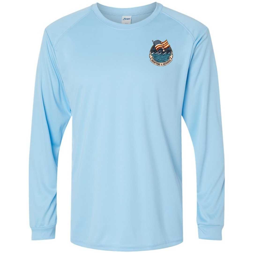 Mountains & Mermaids Lady Liberty Performance Sun Shirt (Blue Mist)