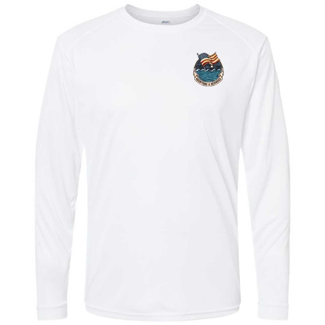 Mountains & Mermaids Lady Liberty Performance Sun Shirt (White)
