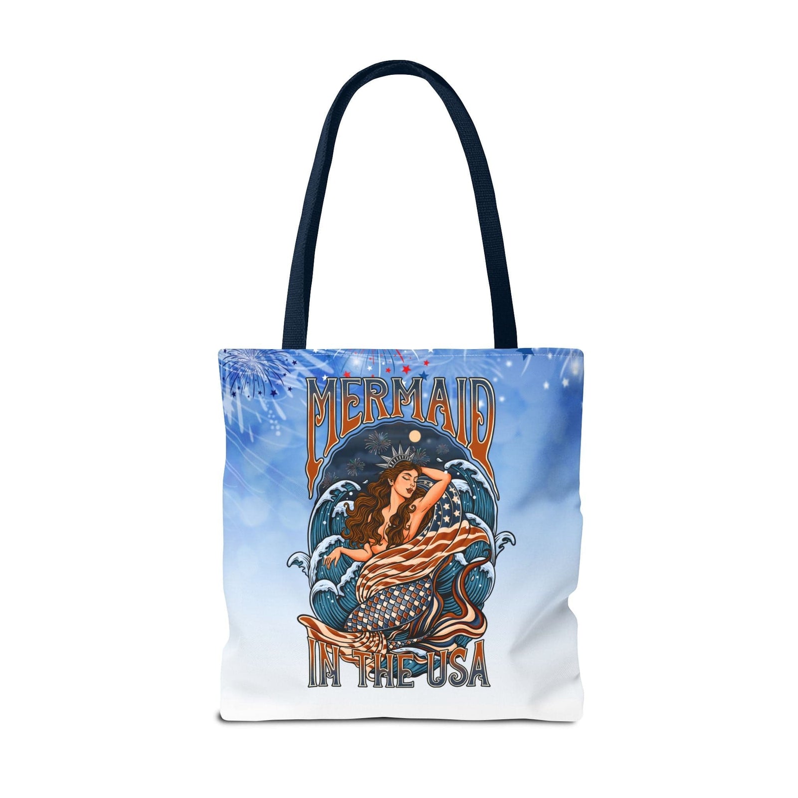 Mountains & Mermaids Lady Liberty Tote Bag 18" × 18'' 94257036205168650831