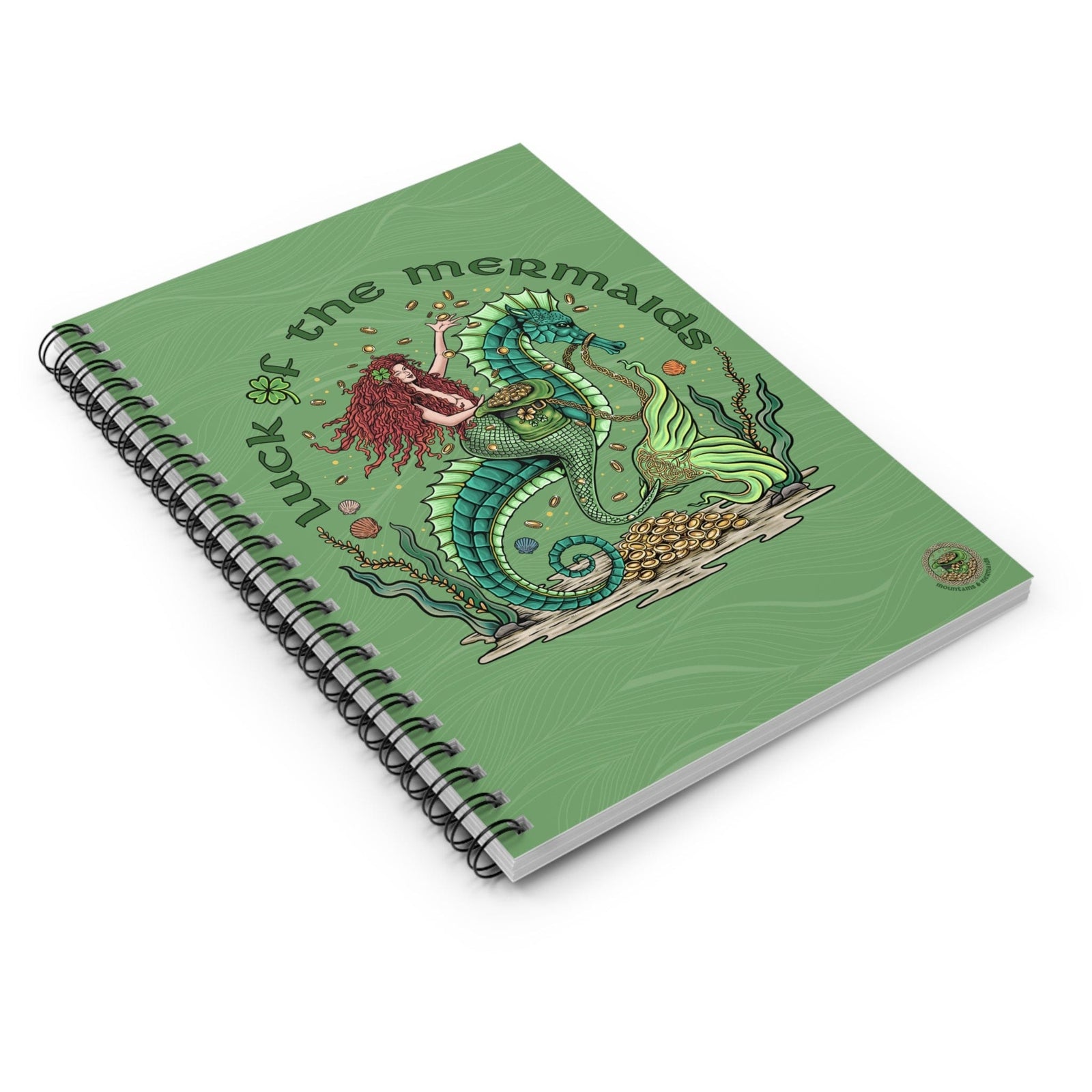 Mountains & Mermaids Luck Of The Mermaids Spiral Notebook - Ruled Line One Size 33507051481191999187