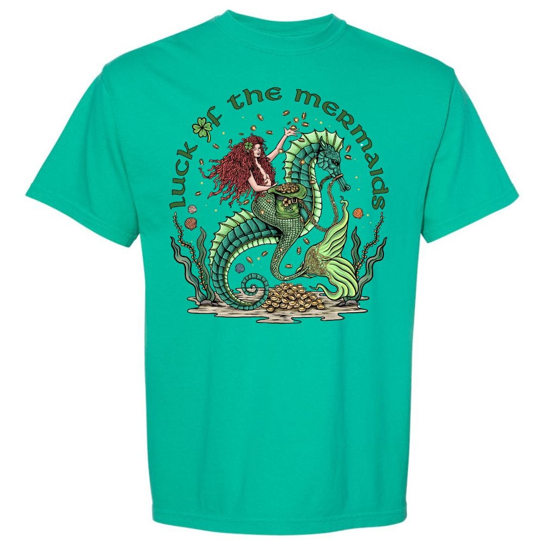 Mountains & Mermaids Luck Of The Mermaids T-Shirt Small / Emerald Isle