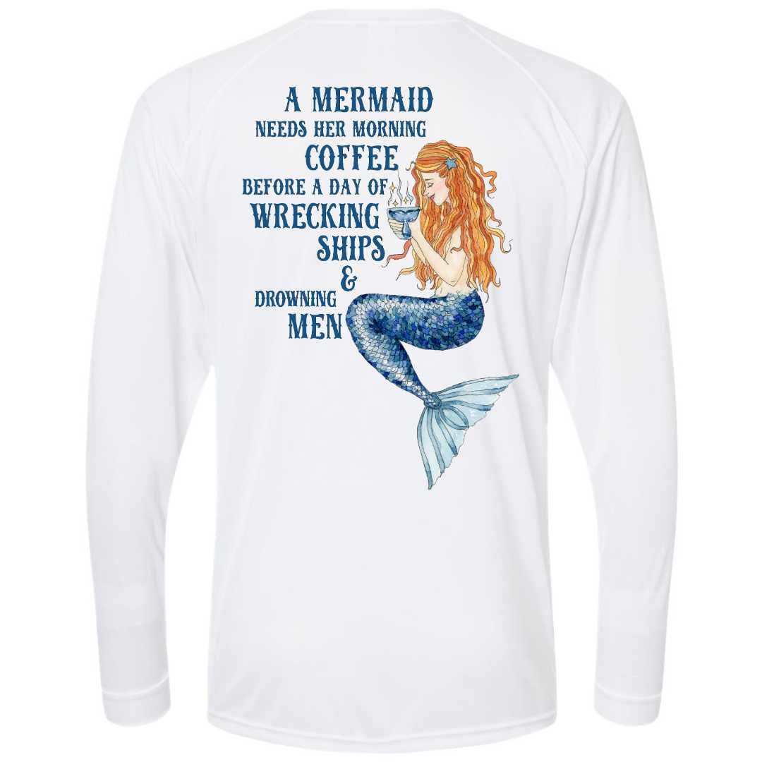Mountains & Mermaids Mermaid's Brew Performance Sun Shirt (White) Small MM4470