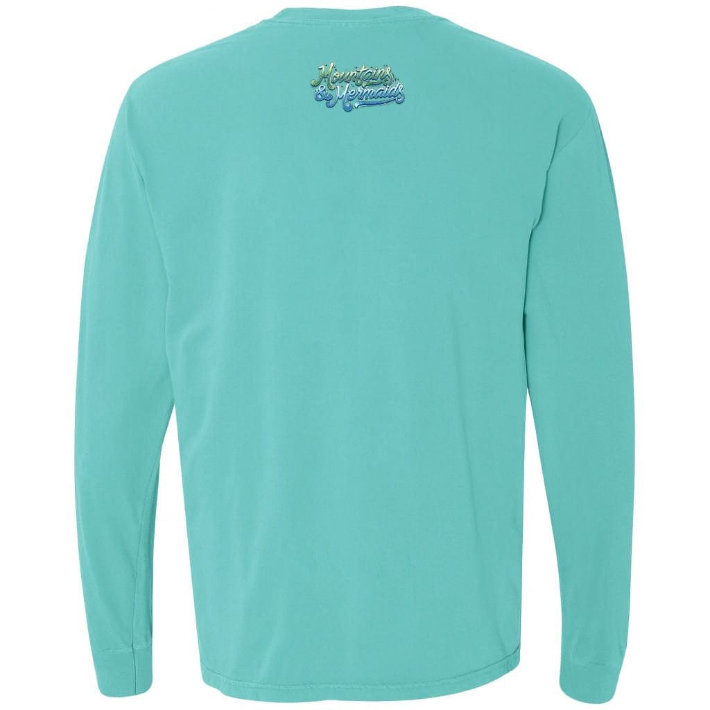 Mountains & Mermaids Midnight Mergarita Long Sleeve T-Shirt (Lagoon)