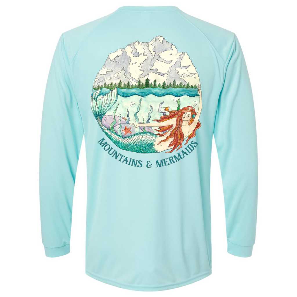 Mountains & Mermaids Mountain Mermaid Performance Sun Shirt Small / Aqua MM2401