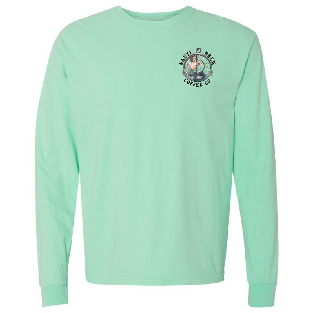 Mountains & Mermaids Nauti Brew Coffee Co Long Sleeve T-Shirt (Island Reef)