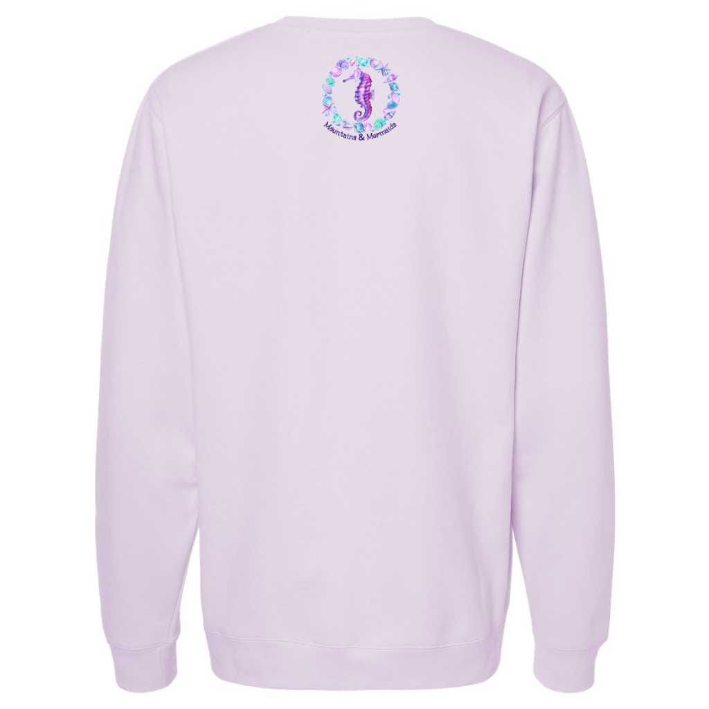 Mountains & Mermaids Ocean Soul Crewneck Sweatshirt (Lavender)