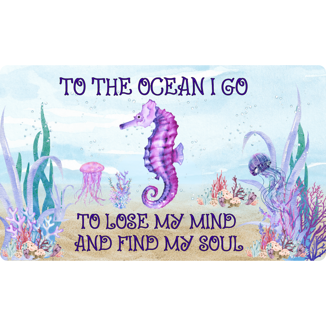 Mountains & Mermaids Ocean Soul Doormat 18'' × 30'' 24962073978371136130