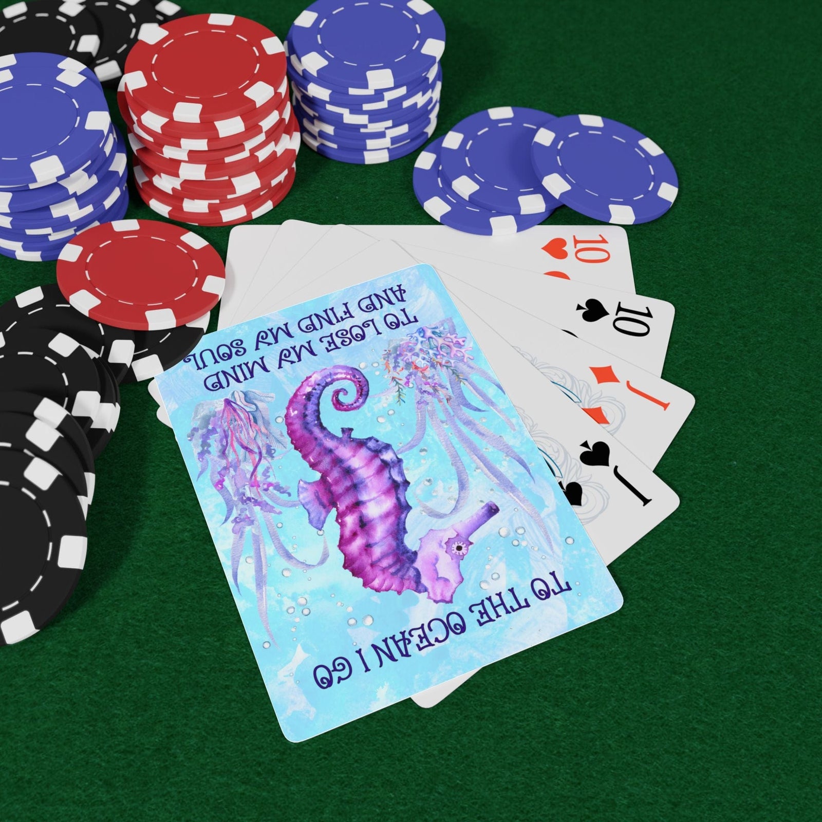 Mountains & Mermaids Ocean Soul Playing Cards 2.5" x 3.5" 26801958707983475656