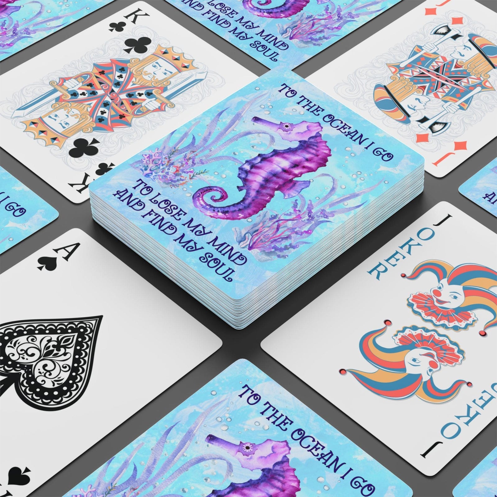 Mountains & Mermaids Ocean Soul Playing Cards 2.5" x 3.5" 26801958707983475656