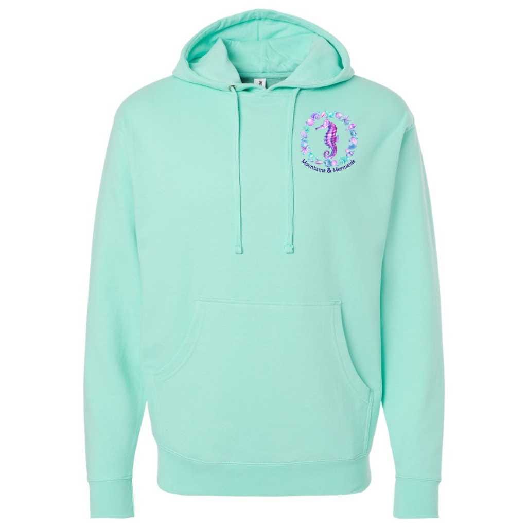 Mountains & Mermaids Ocean Soul Pullover Hoodie (Mint)