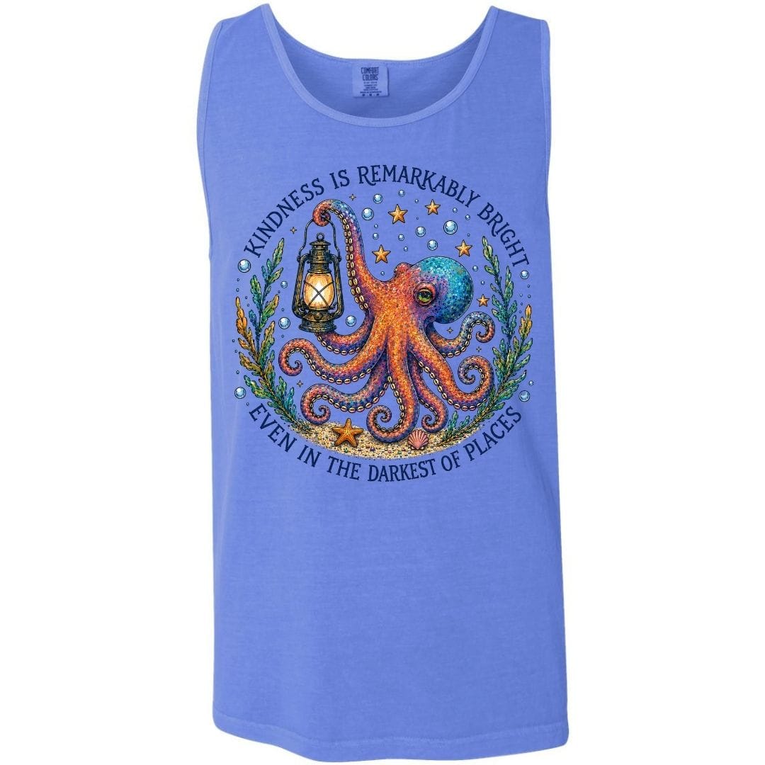 Mountains & Mermaids Remarkably Kind Boyfriend Tank Small / Mystic Blue