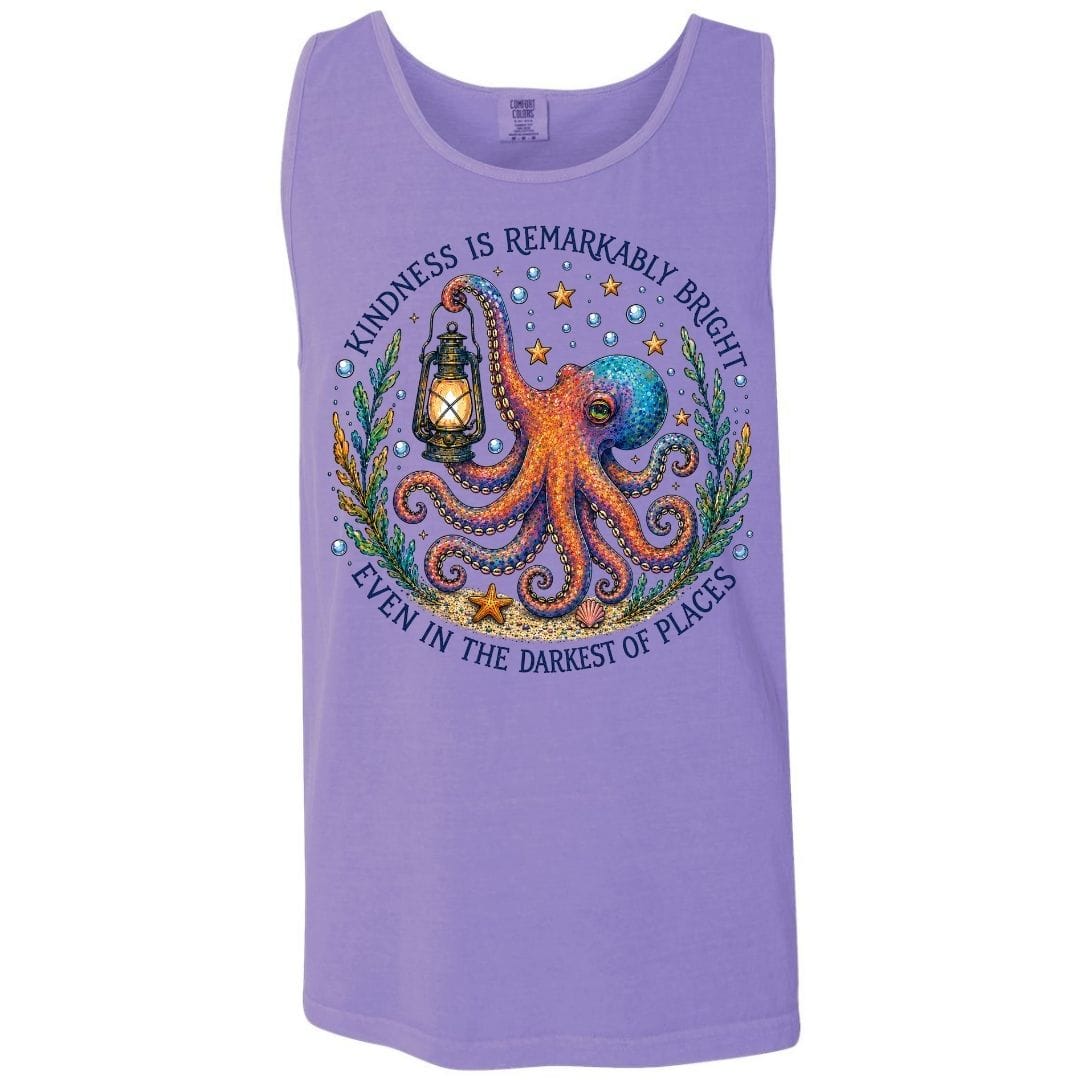 Mountains & Mermaids Remarkably Kind Boyfriend Tank Small / Violet