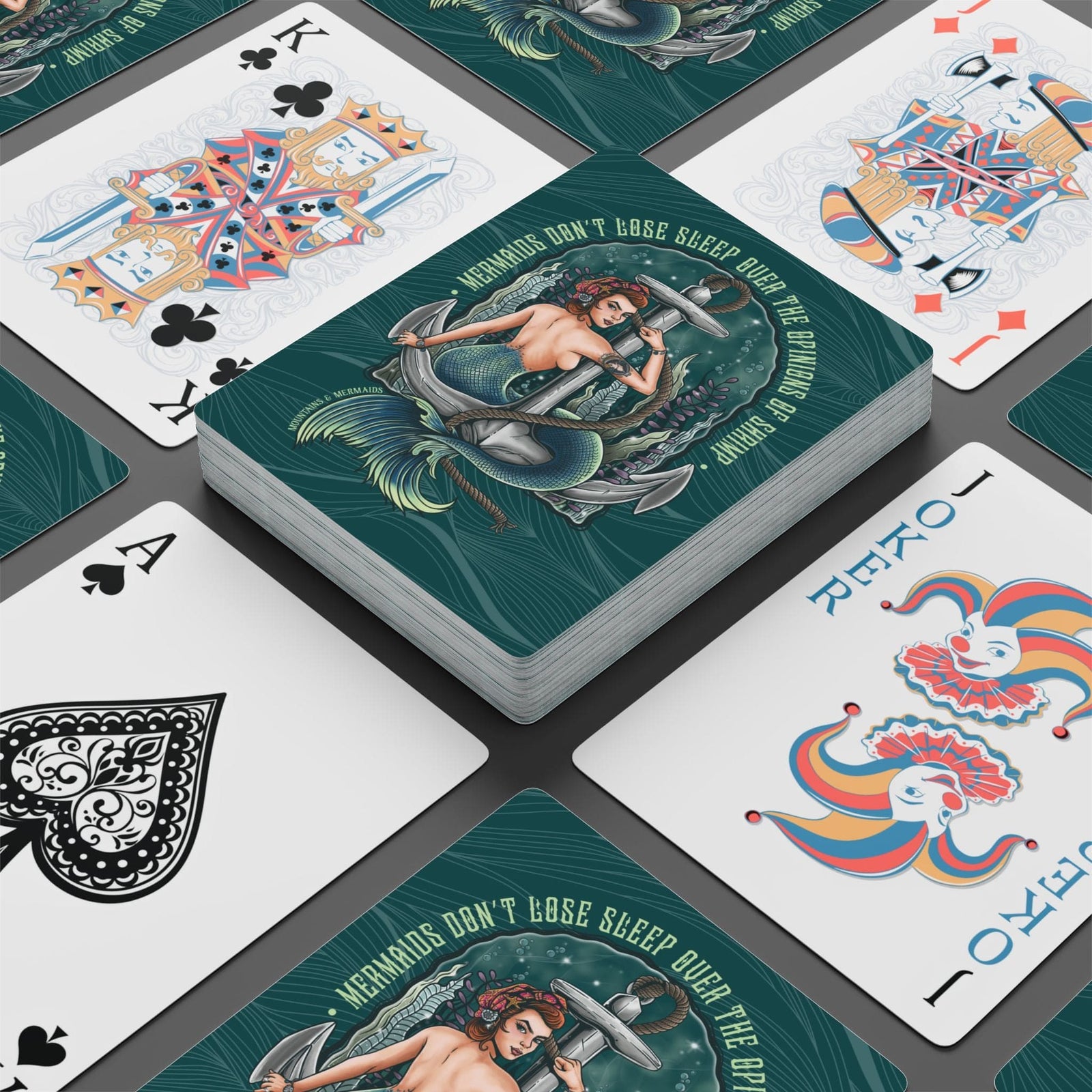 Mountains & Mermaids Rosie The Riveter Playing Cards 2.5" x 3.5" 48136608580317386958