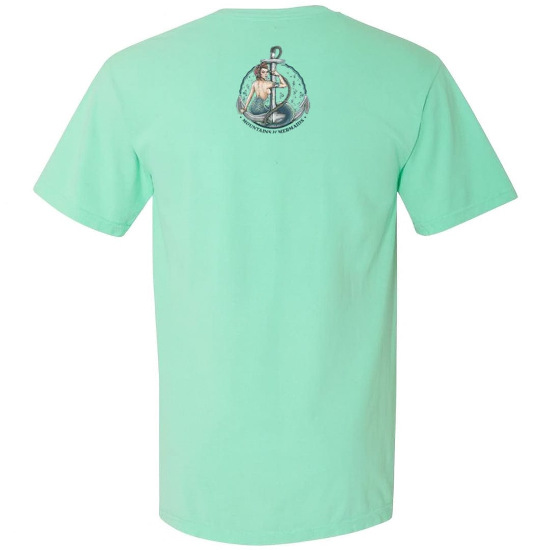 Mountains & Mermaids Rosie The Riveter T-Shirt (Island Reef)