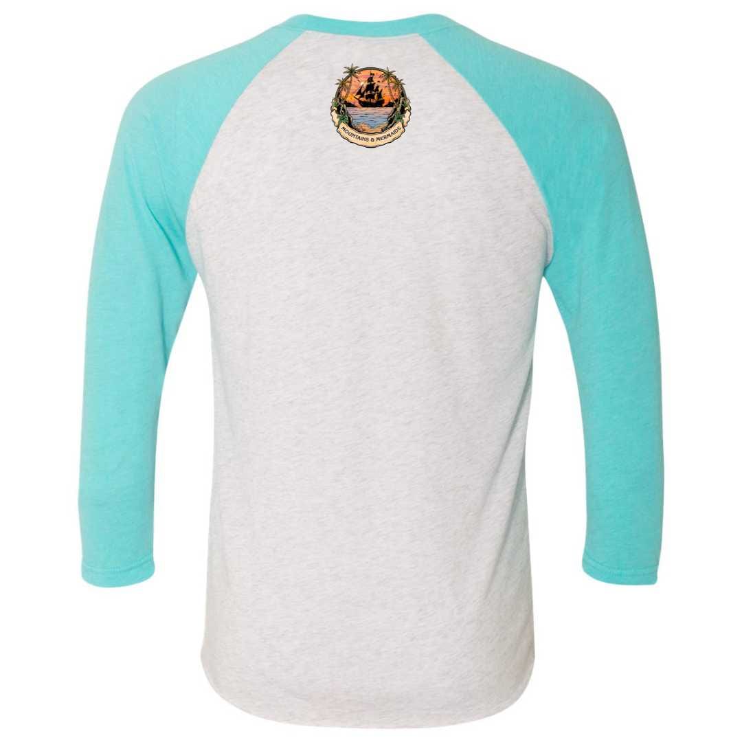 Mountains & Mermaids Sailor's Ruin Baseball T-Shirt (Tahiti)