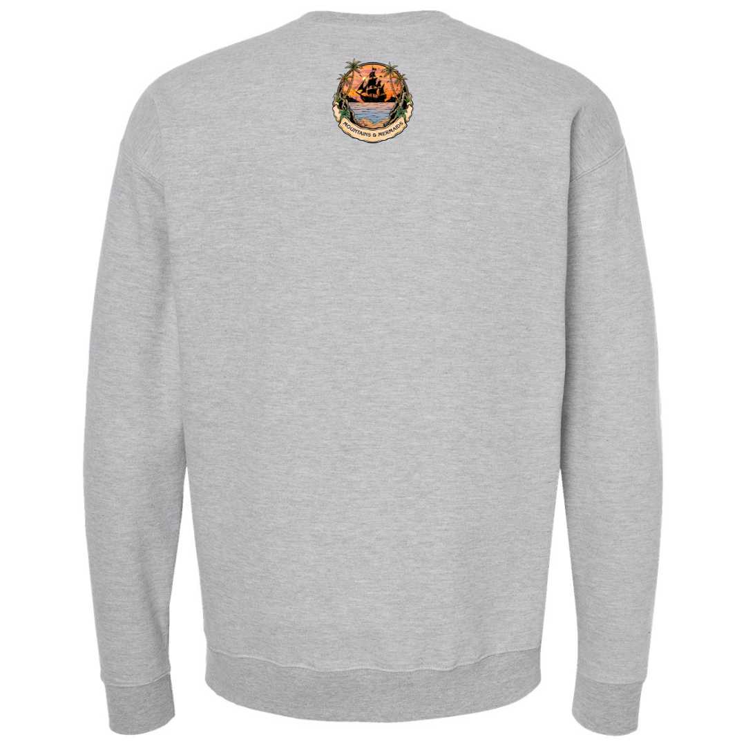 Mountains & Mermaids Sailor's Ruin Crewneck Sweatshirt (Gray)