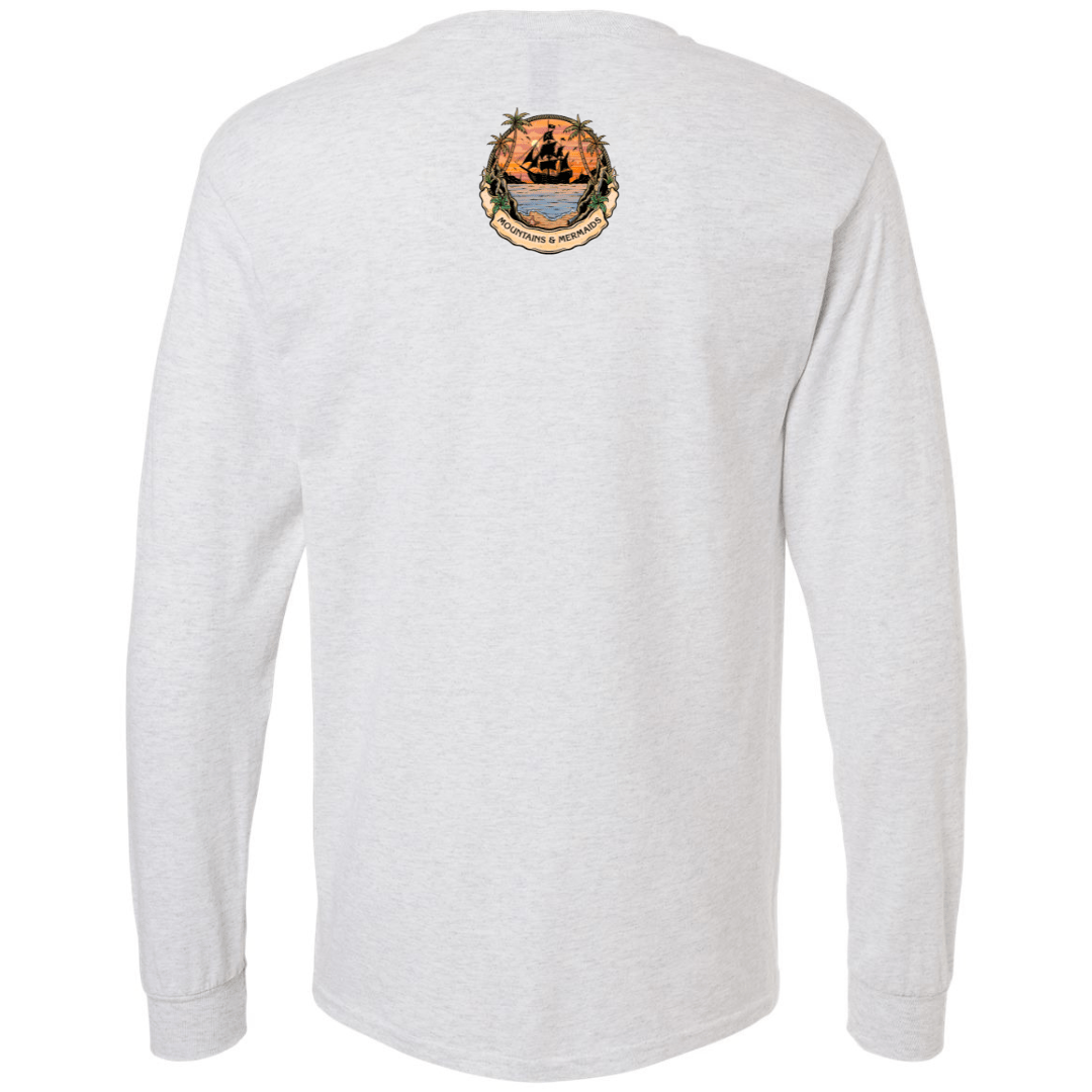 Mountains & Mermaids Sailor's Ruin Long Sleeve T-Shirt (Ash)