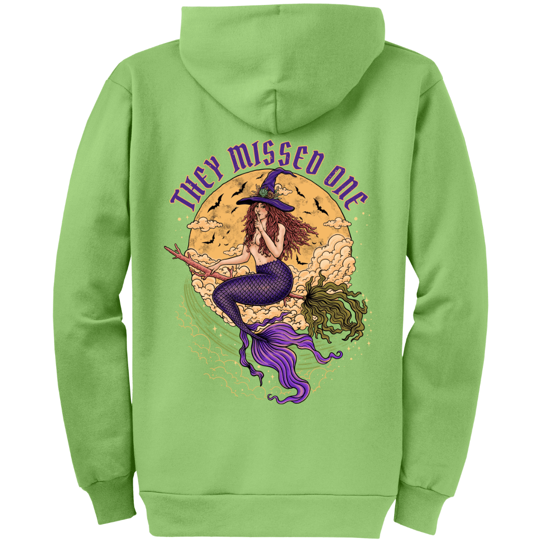 Mountains & Mermaids Salem Siren Full Zip Fleece Hoodie S / Lime MM8048