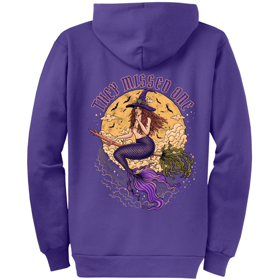 Mountains & Mermaids Salem Siren Full Zip Fleece Hoodie S / Purple MM8042