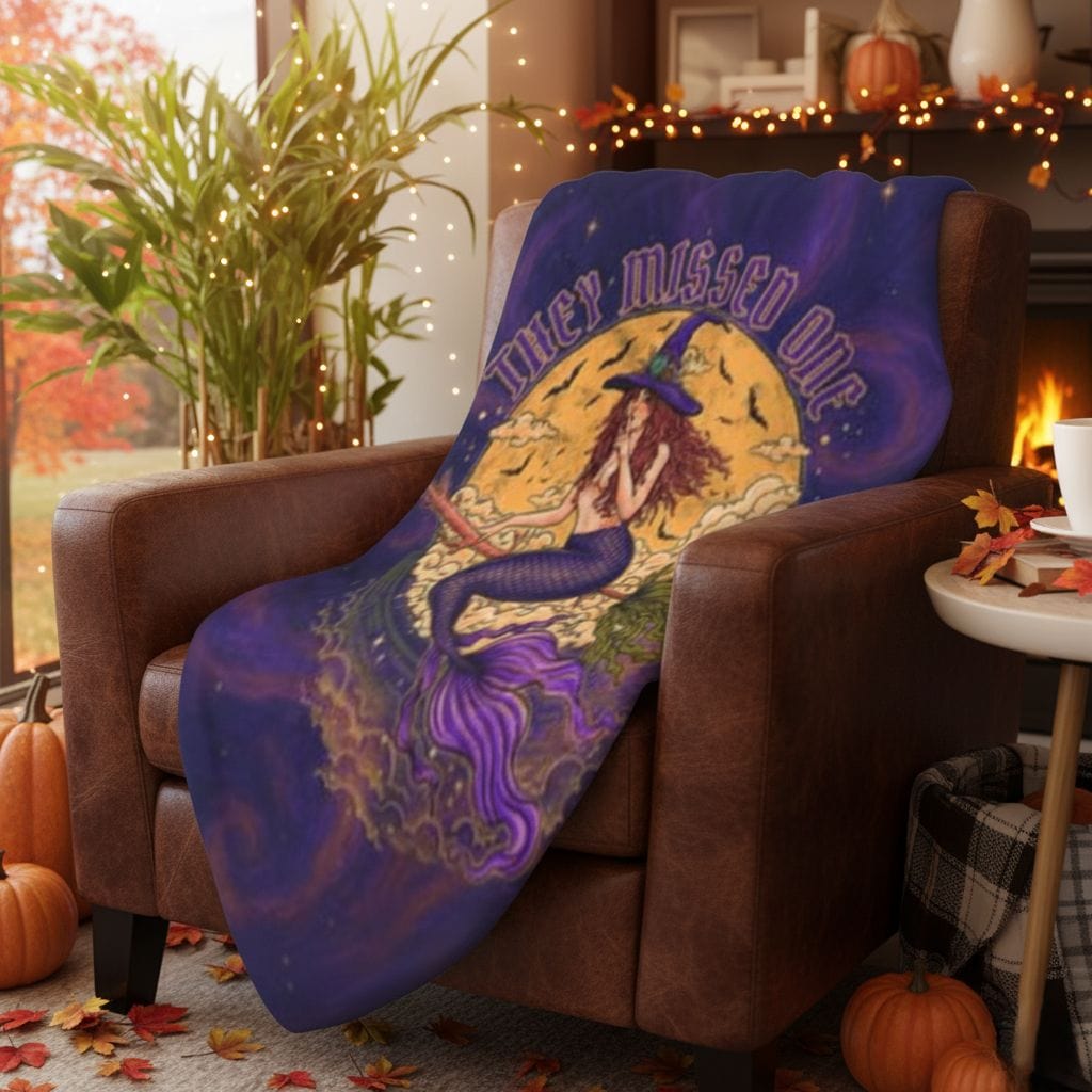 Mountains & Mermaids Salem Siren Plush Blanket