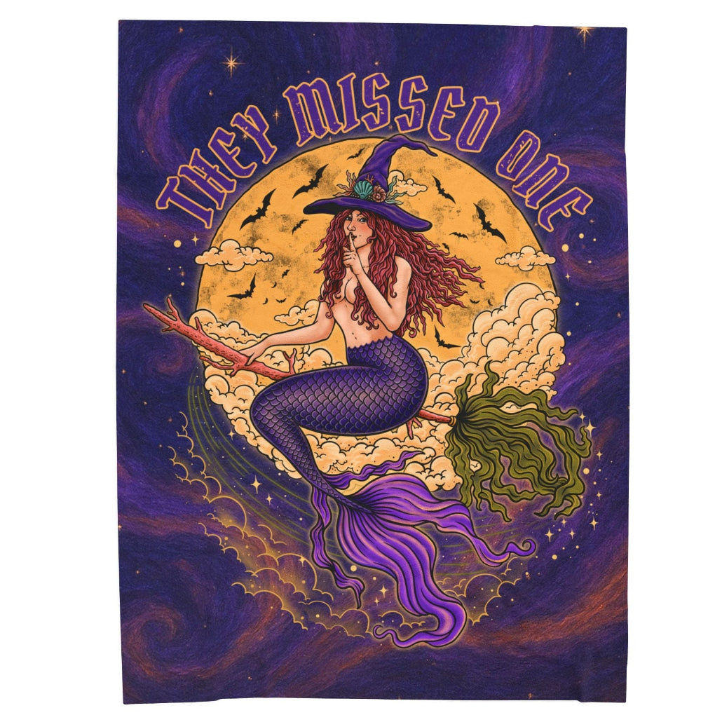 Mountains & Mermaids Salem Siren Plush Blanket 50" × 60" 67662151875442234423