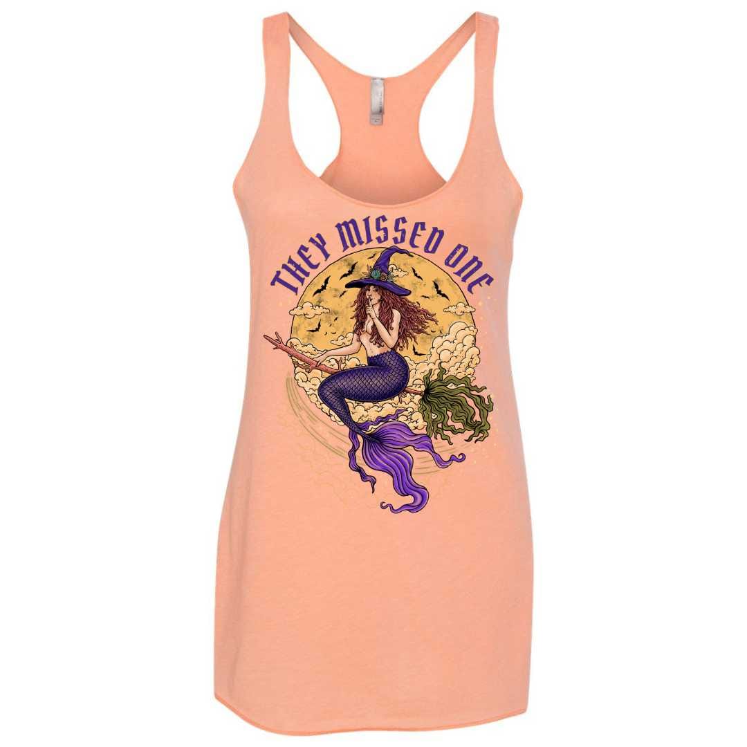 Mountains & Mermaids Salem Siren Racerback Tank (Peachy) Small