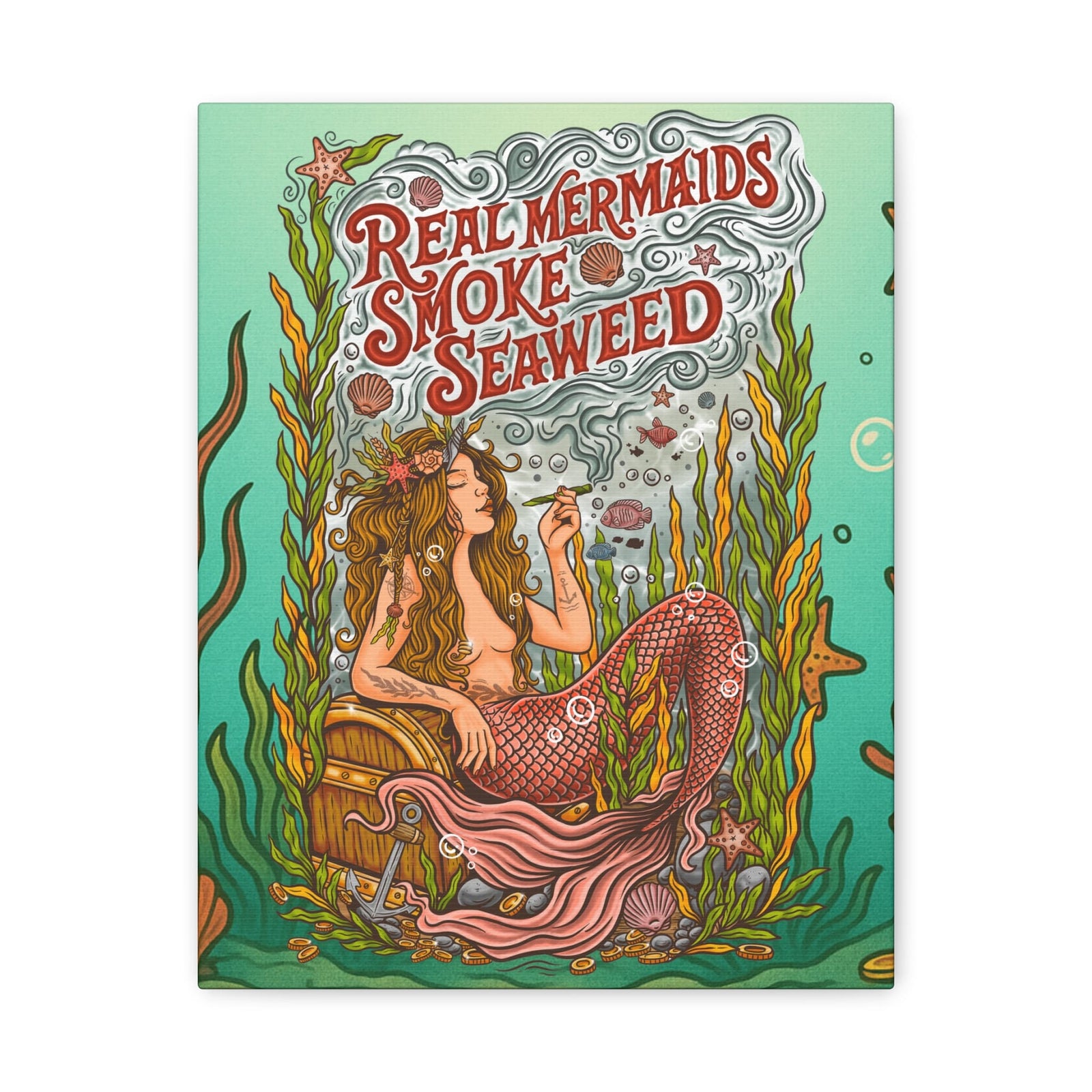 Mountains & Mermaids Seaweed Siren Canvas Wall Art