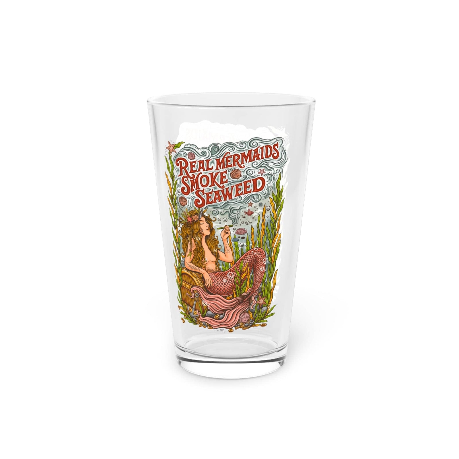 Mountains & Mermaids Seaweed Siren Pint Glass, 16oz 16oz 68665207954700577459