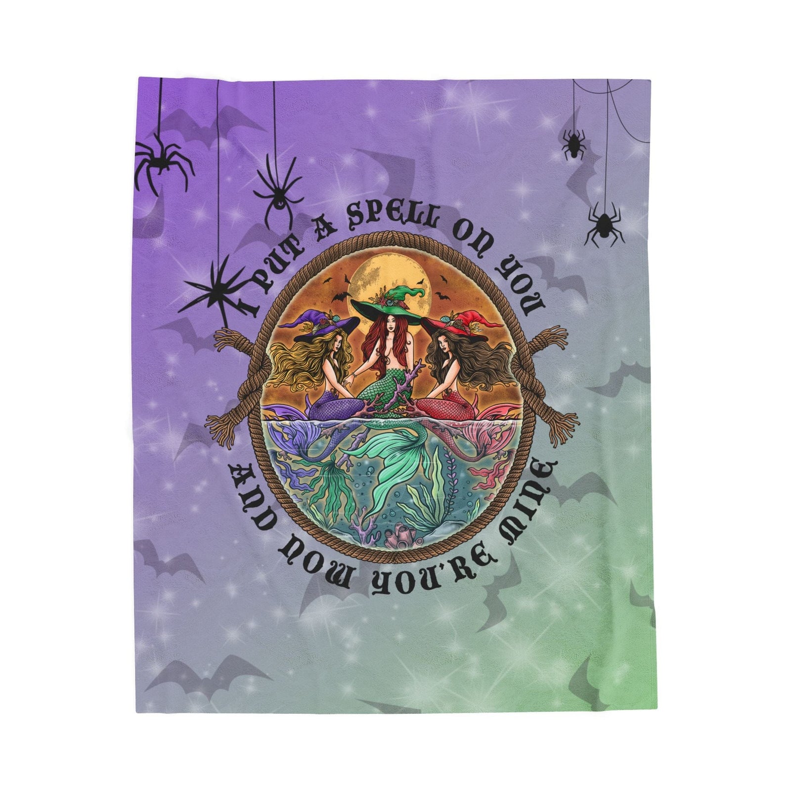 Mountains & Mermaids Siren Sister's Mystic Plush Blanket 50" × 60" 20031986243002376684
