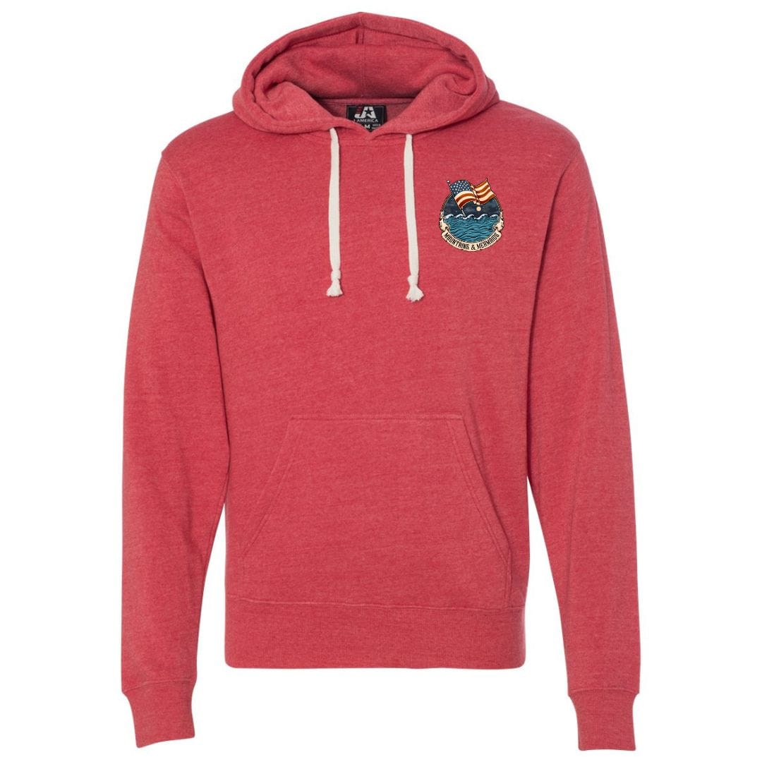 Mountains & Mermaids Star Spangled Mermaid (America 250) Fleece Pullover Hoodie