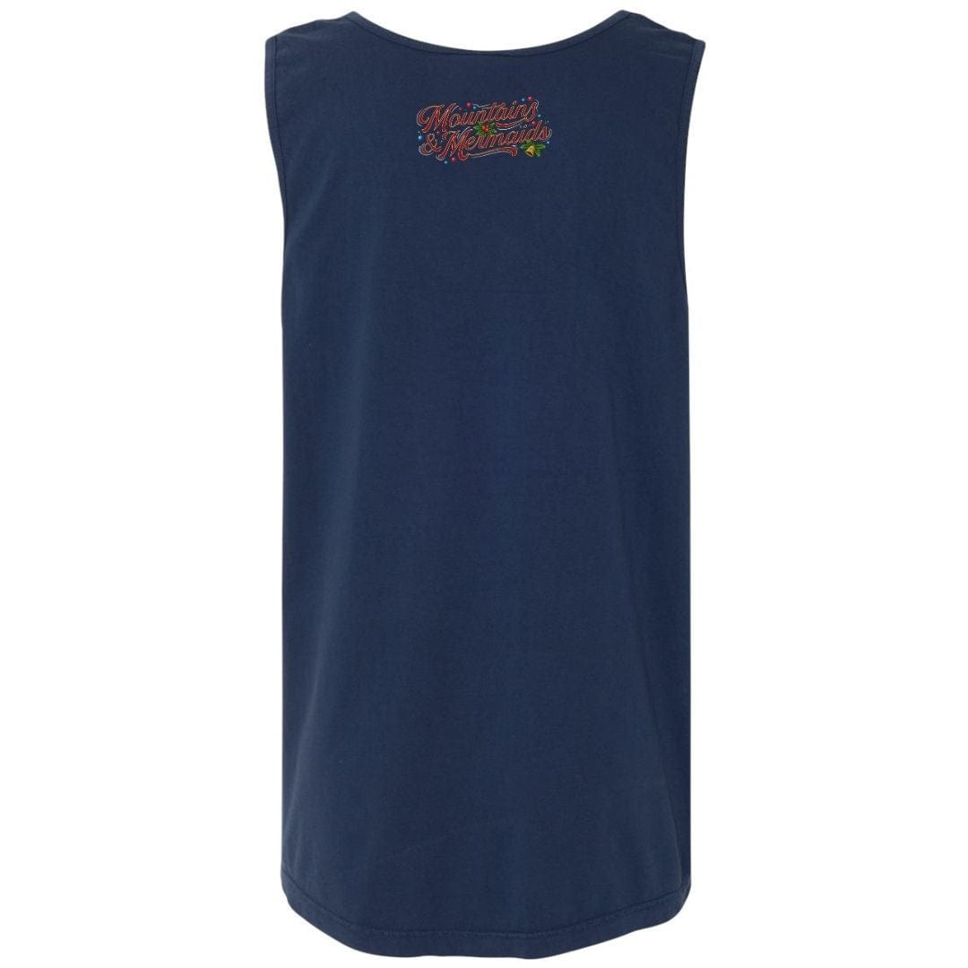 Mountains & Mermaids The Holly Roger Boyfriend Tank (Midnight)