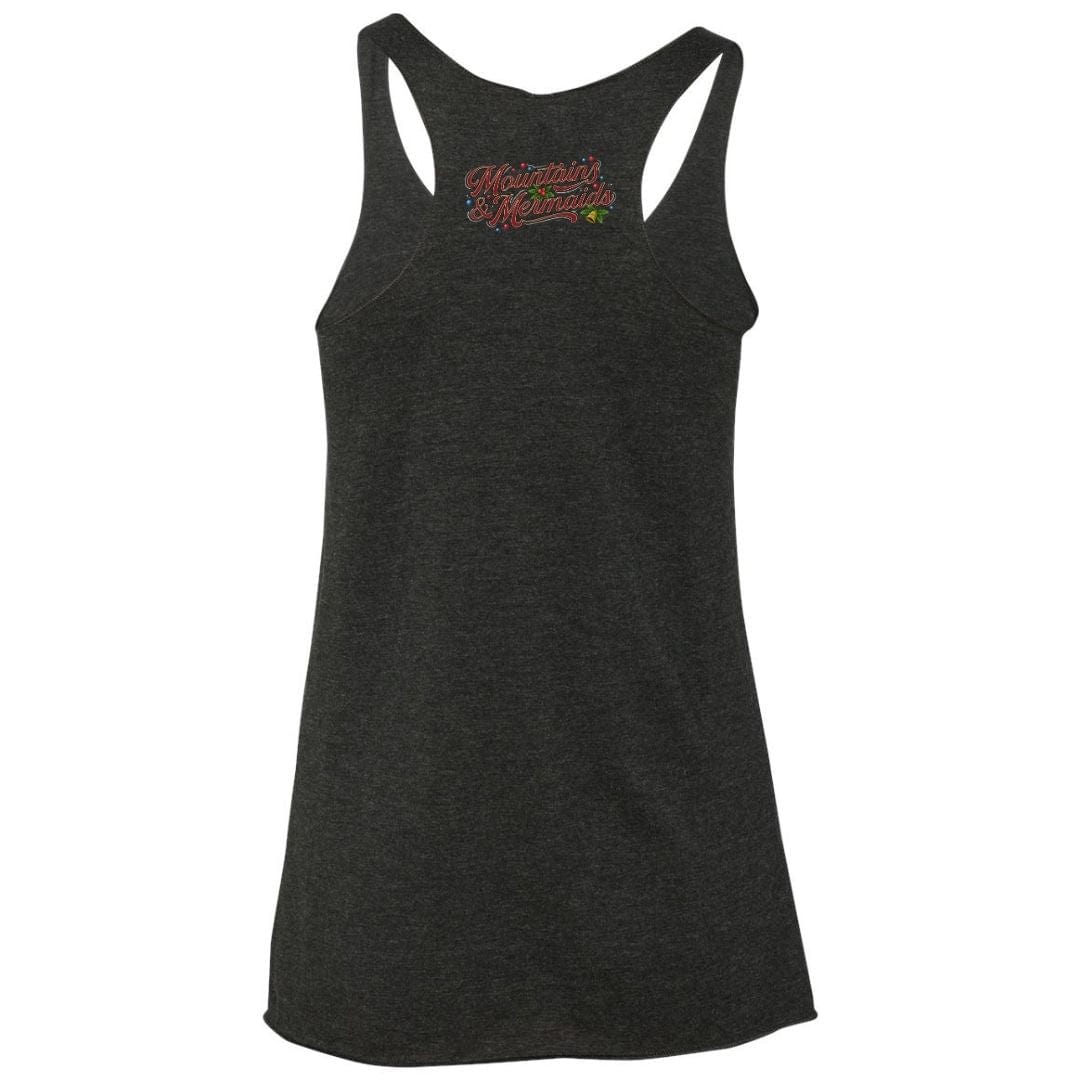 Mountains & Mermaids The Holly Roger Racerback Tank (Black)