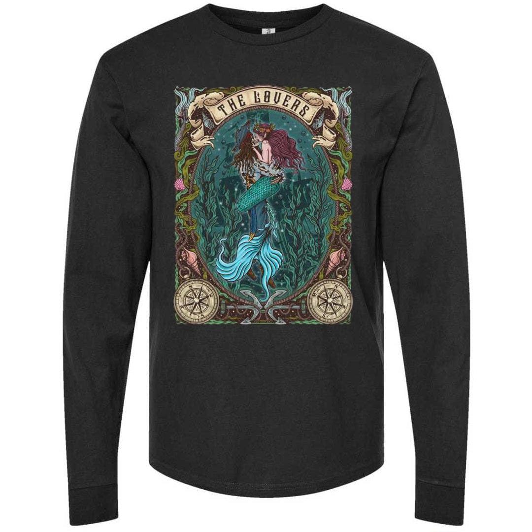 Mountains & Mermaids The Lovers Long Sleeve T-Shirt (Black) Small MM4266