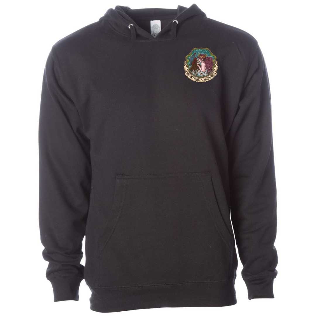 Mountains & Mermaids The Lovers Pullover Hoodie (Black)